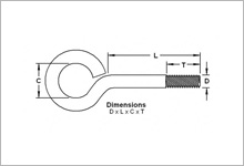 Eye Bolt Drawing