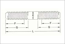 Stud Bolts Tap End